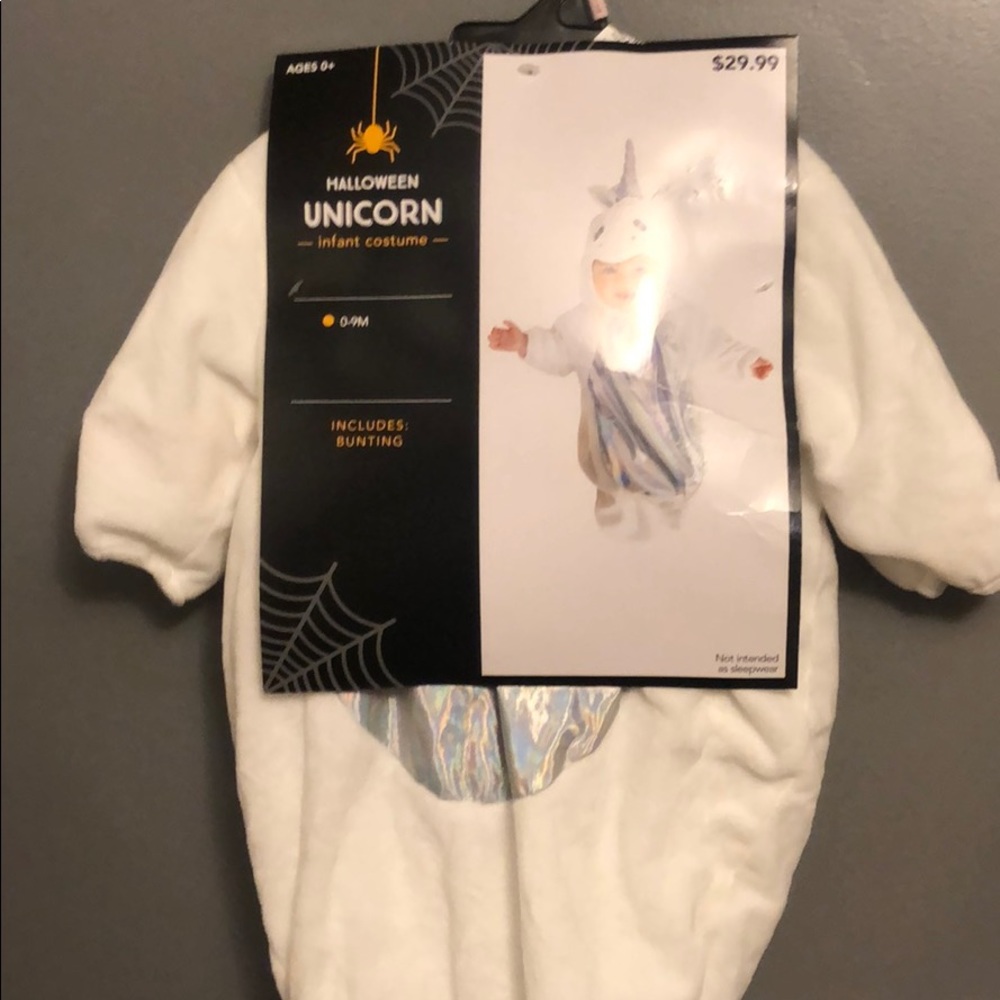 NWT Infant Girl Unicorn Bunting Halloween Costume